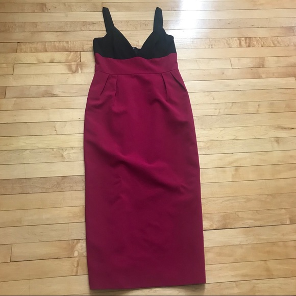 Jill Stuart Two-Tone Colorblock Cocktail Dress 6 - Picture 3 of 8